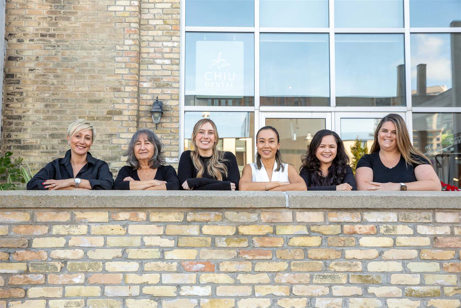 The Chiu Dental team outside the Waterloo practice